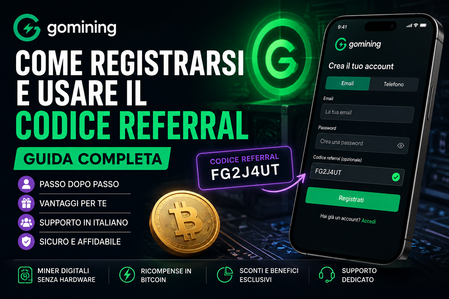 come usare il codice referral